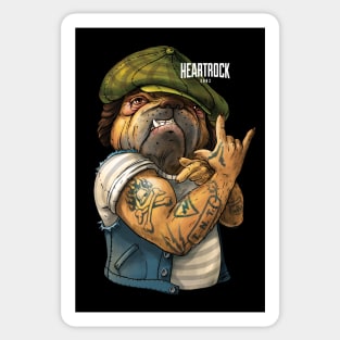 HEARTROCK Bulldog Sticker